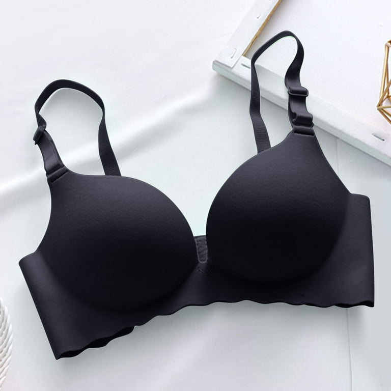 LEEy-world Lingerie for Women Fashion Womens Comfortable Breathable Vest  Bra Underwears Underwears,Black 