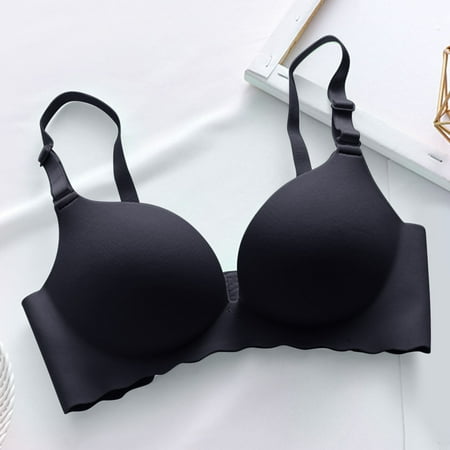 Baodmurt Push Up Bras for Women Lounge & Sleep Underwire Lingerie  Underwear  Black 31BC