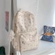 thumbnail image 2 of Flower Printed Backpack Computer Backpack Soft Breathable and Smell-Free Bag for Shopping Outdoor Activities, 2 of 4