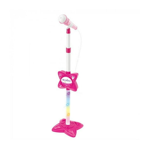 Micrófono Infantil de Juguete The Baby Shop TS61631 Mic, MP3, Karaoke y Luz Rosa -