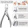 thumbnail image 5 of Pattern Handle Cuticle Nipper Professional Stainless Steel Cuticle Cutter Manicure Pedicure Tool for Fingernails & Toenails, 5 of 6