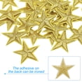 thumbnail image 3 of 5 Parches de estrella para planchar, parches bordados para coser, adornos para ropa y chaquetas, dorado 33Pcs, 3 of 7