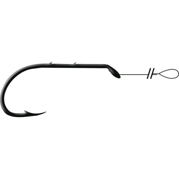 Mustad Snelled Baitholder Hook, Bronze, Size 2/0, 5 Count