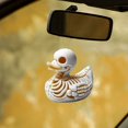 thumbnail image 6 of Skeleton Duck Car Mirror Hanging Ornament - Cute Cat Charm Keychain Pendant Acrylic Rearview Mirror Accessories Women Girls, 6 of 8