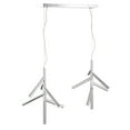 thumbnail image 5 of Z-Lite Forest 12 Light Steel LED Branching Island Pendant in Chrome, 5 of 7