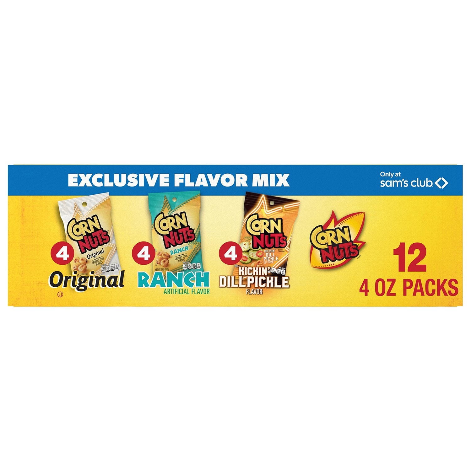 Corn Nuts Crunchy Corn Kernels Variety Pack, 4 oz., 12 pk.
