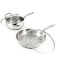 thumbnail image 5 of BergHOFF Belly Shape 12pc 18/10 Stainless Steel Cookware Set, Glass Lids, 5 of 9