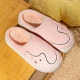 thumbnail image 7 of Fuzzy Slippers For Women Couples Men On Furry Flat Home Winter Round Toe Keep Warm Prints Slippers Shoes Warm Cozy Winter House Slippers Bedroom Indoor House Shoes, 7 of 7