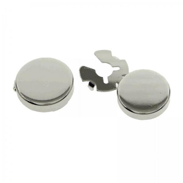 5x Gemelos Redondos Para Hombre Fundas Para Botones Para Puños Traje De Negocios 2 Piezas Regalo Para Hombres Plata