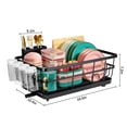 thumbnail image 4 of BEHERZT Large Stainless Steel Dish Drying Racks with Drainboard,Countertop Dish Drainer Rack,Kitchen Sink Dish Rack,Black, 4 of 6
