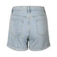thumbnail image 5 of Siilsaa Jean Shorts for Women Womens Casual Shorts High Waisted Fashion Beach Cruise Shorts Cute Comfy Summer Shorts Blue,S, 5 of 5