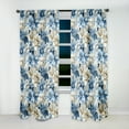 thumbnail image 2 of Designart "Victorian Coastal Tranquility: Classic Pattern VIII" Floral Blackout Curtain Panels, 2 of 4