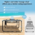 thumbnail image 6 of Costway 1 PCS Oversize Folding Chaise Lounge with Backrest Detachable Pillow Pocket, 6 of 9