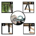 thumbnail image 4 of Kit de Sangles Suspendues Arbre Swing Détient Camping en Plein Air Randonnée 1200lbs Hamac Mousqueton Jardin Cour Patio Randonnée Extérieure Disque Corde Sac de Rangement, 4 of 8