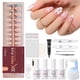 thumbnail image 1 of Kit de uñas Beetles X Press Gel con punta francesa con luz UV para mujer, 1 of 7