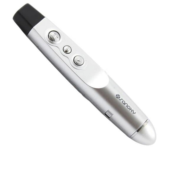 Sanoxy SANOXY-PPT-5 Wireless USB Presentation Remote Clicker Pointer Pen - 2.4G RF Technology