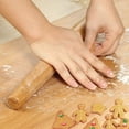 thumbnail image 4 of Nvzi Rodillo clásico francés de madera de bambú para amasar masa de pizza, tartas y galletas, 13 pulgadas, 4 of 5
