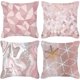 thumbnail image 1 of Throw Pillow Covers,Decorative Boho Throw Pillow Covers Rose Gold Throw Pillow Covers Set of 4 Velvet Square Cushion Covers Pillow Case for Room Sofa, 1 of 4