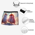 thumbnail image 3 of Sikiie Heart Sky Bird Couple Print Men's Boxer Briefs, Elastic Waistband Boxer Briefs Leggings-X-Large, 3 of 5