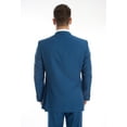 thumbnail image 3 of Mens Suit Two Piece Slim Fit Solid Notch Lapel Tuxedo Set, 3 of 4
