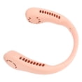 thumbnail image 3 of Ventilador de cuello multifunción, 3 velocidades ajustables, recargable, de bajo ruido, sin aspas, portátil, para oficina, exterior, color rosa, 3 of 12