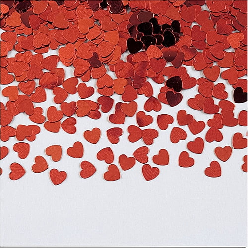 Red Hearts Confetti 1/2 Ounce Bag
