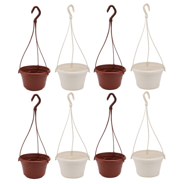 Luxshiny 8Jgo Maceteros Suspendidos Plásticos Para Plantas Ideal Para Y Jardín