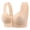 6 Light Pink, variant on lnmuld Breathable Wirefree Front Closure Bra - Workout & Gym Support for Women