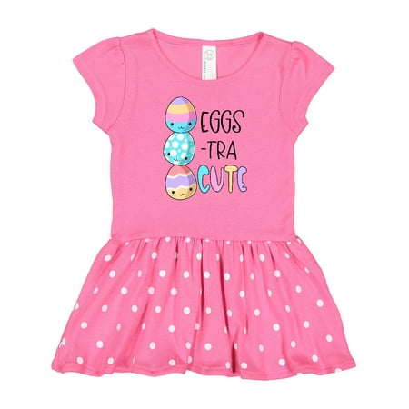 

Inktastic Eggs-tra Cute Fun Easter Eggs Gift Baby Girl Dress