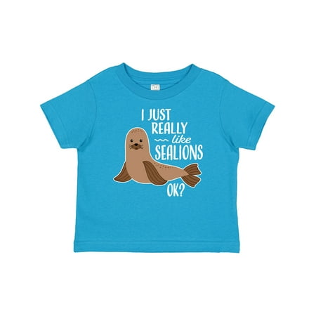 

Inktastic I Just Really Like Sea Lions Ok Gift Baby Boy or Baby Girl T-Shirt