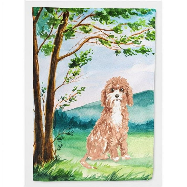 Carolines Treasures CK2575CHF sous l'Arbre Cavapoo Drapeau Toile Maison Taille