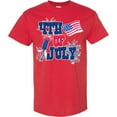thumbnail image 3 of Inktastic 4th of July with Fireworks American Flag and Rocket T-Shirt, 3 of 5