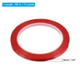 thumbnail image 2 of Uxcell 1/4" Whiteboard Tape Thin Dry Erase Tape, Red, 4 Pack, 2 of 6