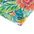 thumbnail image 4 of Jordan Manufacturing 44" x 22" Pensacola Multicolor Floral Rectangular Outdoor Chair Cushion with Ties and Hanger Loop, 4 of 13