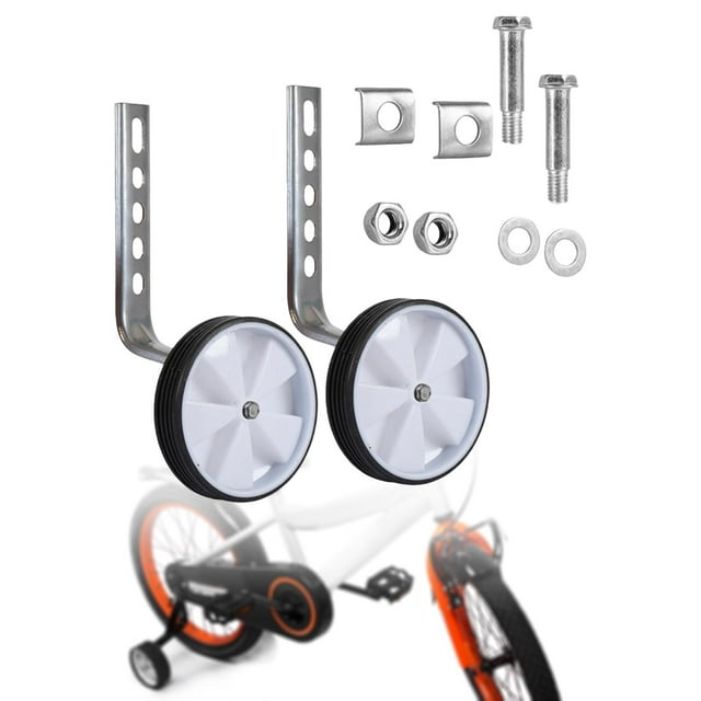 Ruedas de entrenamiento para bicicletas para niños shamjiam 12 a 20 pulgadas Plata