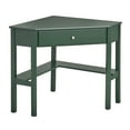 thumbnail image 3 of TMS Ellen Corner Desk with Drawer and Shelves, Dark Green, 3 of 6