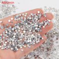 thumbnail image 5 of Taladro de joyería para uñas, taladro de fondo plano, diamante de imitación transparente, redondo, súper brillante, diamante blanco, cristal AB, decoración de uñas, diamante pequeño, 5 of 5