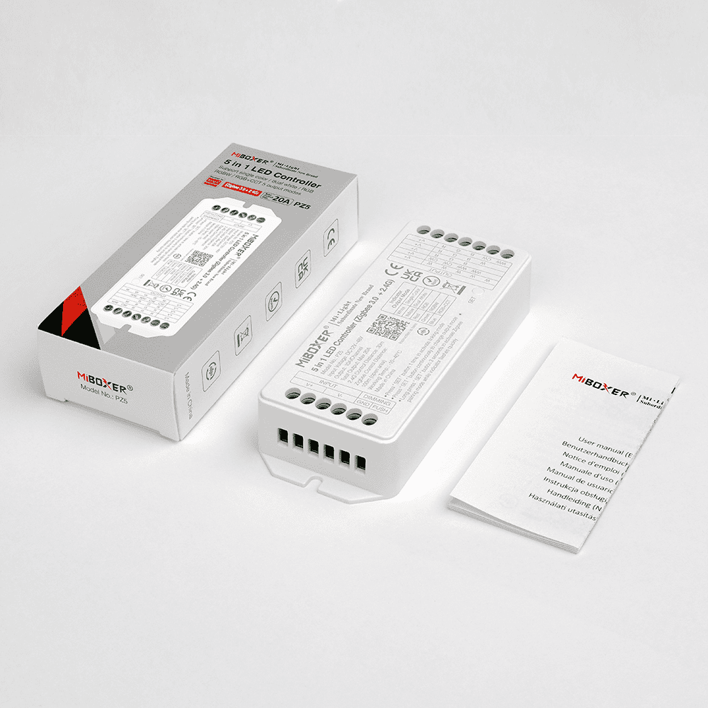 PZ5 - 5 in 1 LED Controller (Zigbee 3.0 + 2.4G) Output Max 20A