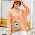 thumbnail image 4 of Women PU Leather Crossbody Messenger Bag Cute Cat Shoulder Backpack (Pink), 4 of 9