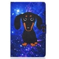 thumbnail image 2 of SaniMore Case for Samsung Galaxy Tab A8 Case 10.5" 2022 SM-X200/X205, PU Leather Tablet Auto Wake/Sleep Card Holder Anti-slip Strip Kickstand Shockproof TPU Backplane Wallet Case, Black Dog, 2 of 12