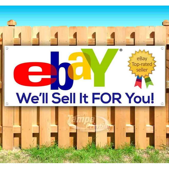Ebay We'Ll Sell It For You 13 oz Vinyl Banner With Metal Grommets