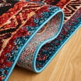 thumbnail image 5 of SAFAVIEH Vintage Hamadan Keighley Oriental Area Rug, Turquoise/Red, 6'7" x 6'7" Round, 5 of 8