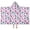 Butterfly and Floral Purple Pattern, variant on Light Purple Butterfly Pattern Hooded Bath Towel Wrap for Teens Ages 3 To 12, Soft Lightweight Quick Dry Microfiber Bath Beach Pool, 50"x30"