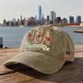 thumbnail image 2 of 250th Anniversary USA Hat 1776-2026 Patriot Baseball Cap Adjustable Classic Retro Embroidered Hat for Men Women Gifts,Khaki, 2 of 6