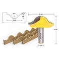 thumbnail image 2 of Yonico Deep Ogee Groove Router Bit - Small - 1/2" Shank - 18137, 2 of 2