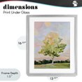 thumbnail image 4 of Stupell Industries Contemporary Sunlit Tree Landscape Impression Gray Framed Print Under Glass, 13 x 16, by The Prints Vibe, 4 of 8