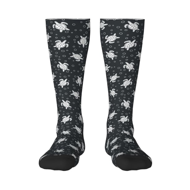 Balery Turtle Calcetines novedosos Calcetines deportivos Calcetines hasta la rodilla Calcetines de algodón Calcetines originales y geniales