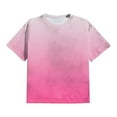 thumbnail image 5 of Fnnxeal Solid shirts for Men, Short Sleeve Blouse Mens Round Neck Tees Summer Big and Tall T-Shirt Casual Pink Classic Tshirts Size 2XL, 5 of 5