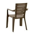 thumbnail image 4 of Inval Baru Resin Outdoor Dining Armchair - Set of 4, Mocha, 4 of 14