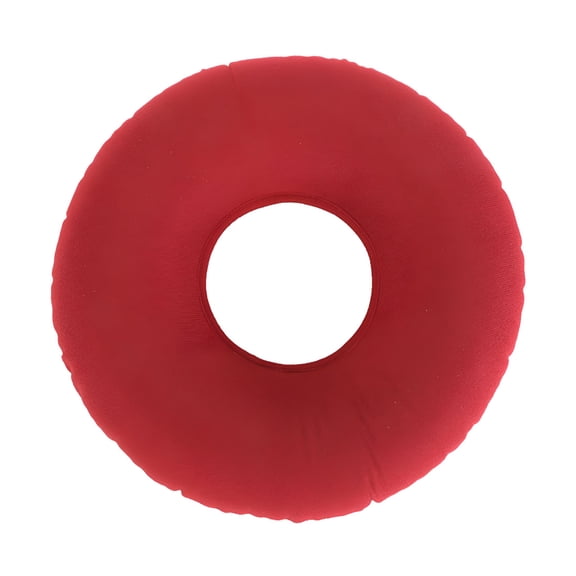 LAMIRO Donut Cushion Seat,Portable Inflatable Seat Pillow 15"" Bed Sores Seat Pad for Hemorrhoid,Tailbone,Coccyx - Air Pump Included - Red